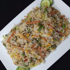 Vegetables Fried Rice A picture of Vegetables Fried Rice.