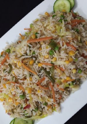 A picture of Vegetables Fried Rice.