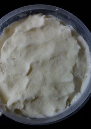 A picture of Homemade butter.