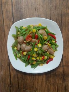 Foto resep Tumis MBC (Meatball, Bean & Corn) a.k.a tumis buncis baso jagung