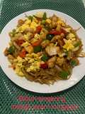Bihun singkong, masak ayam Kungpao