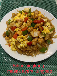 Foto resep Bihun singkong, masak ayam Kungpao