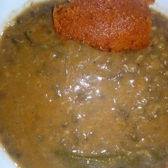 A picture of Coconut Ndegu soup.