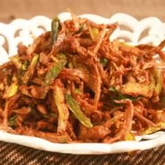 A picture of Crispy Ivy gourd fry (or) fried Tindora.
