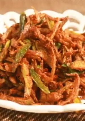 A picture of Crispy Ivy gourd fry (or) fried Tindora.