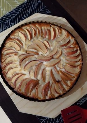 Una foto de Tarta de Manzanas fácil, rica y económica