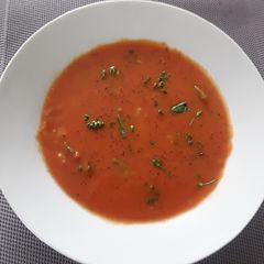 A picture of Sig's Tomato and Broccoli Soup.