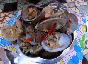 Una foto de Almejas, mejillones al disco
