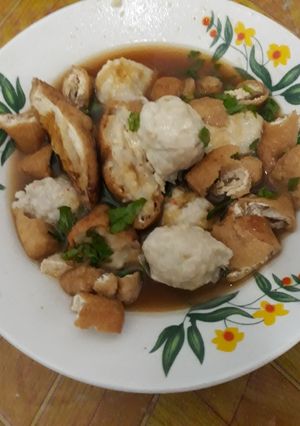 Foto resep Bakso Ayam Gepeng