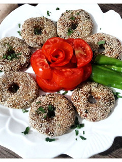 عکسی از دستور کتلت مرغ کنجدی