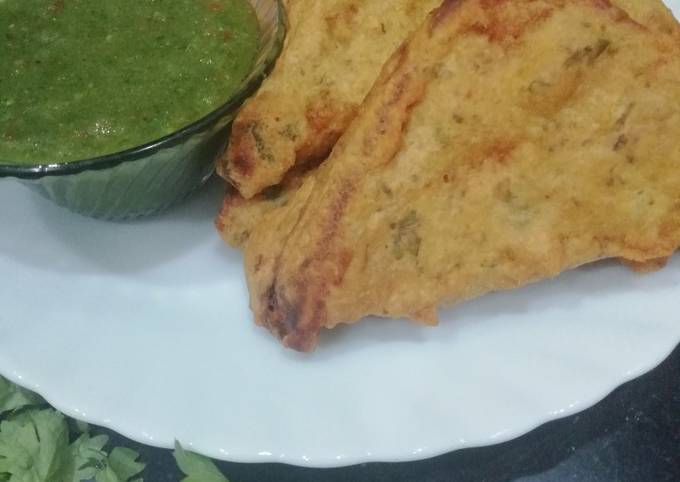 Oats and Besan bread pakora