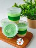 Puding Busa Pandan Lapis