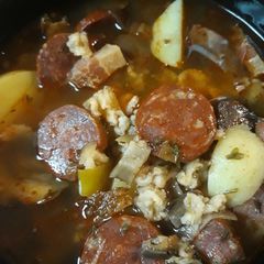 A picture of Sour Cereal Soup.