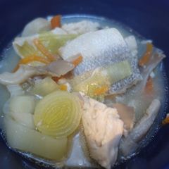 A picture of Healthy & easy sea bass miso soup.