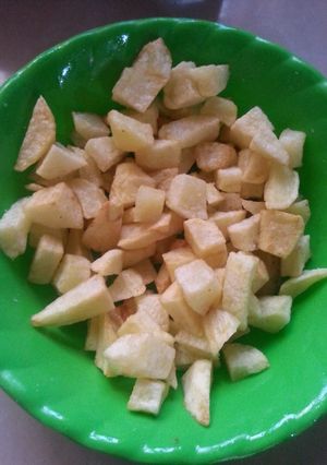 A picture of Potato cubes.