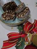 Salame de chocolate e cacau com cajus