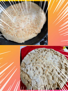 Una foto de Masa integral para pizzeta a la sartén 😋