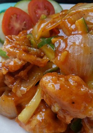 Foto resep Ayam pok pok asam manis 🐔
