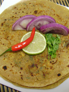 A picture of Mooli Paratha.