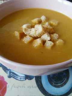 Una foto de Crema de garbanzos asados