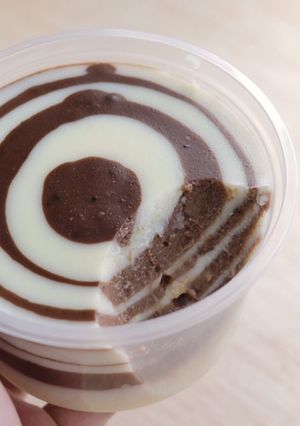 Foto resep Puding Zebra