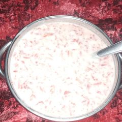 A picture of Unique new recipe Carrot 🥕 sweet raita.