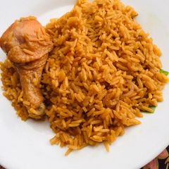 A picture of Jollof rice.