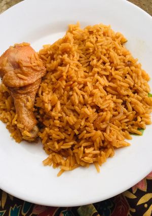 A picture of Jollof rice.