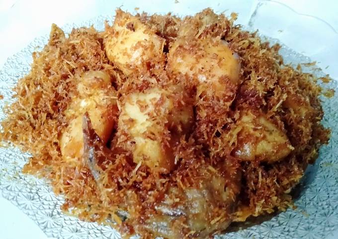 Ayam goreng serundeng kelapa mudah