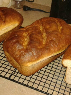 A picture of Plain white bread (makes 3-4 loaves).