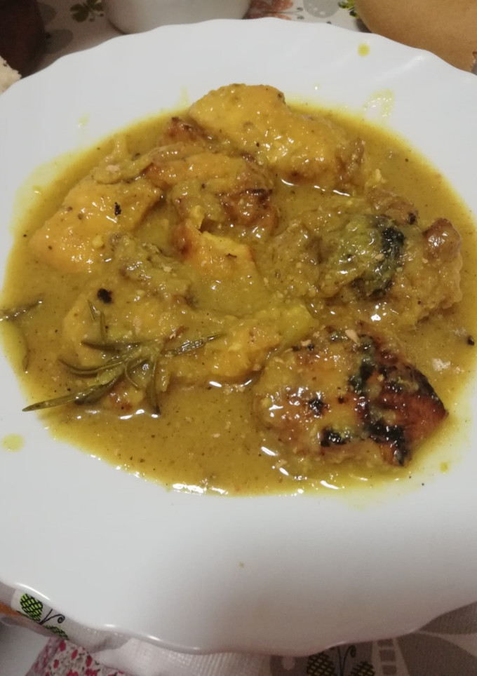 Una foto de Pollo en salsa al limón a mi manera