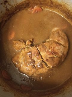 Una foto de Solomillo de pavo en salsa de cerveza negra