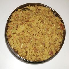 A picture of Egg Keema Rice.