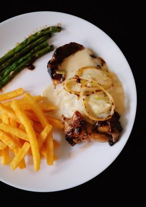 Foto resep Bbq Sirloin Steak with Cheese Cream
