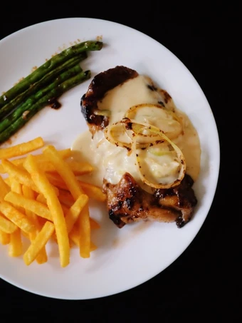 Cara Mudah Menyiapkan Resep Bbq Sirloin Steak with Cheese Cream yang  Bikin Ketagihan Anti Ribet, Menggugah Selera