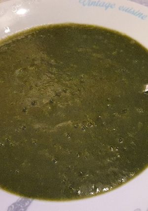 Una foto de Puré verde que te quiero verde