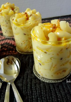 A picture of Pasta and Carrot Kheer:.