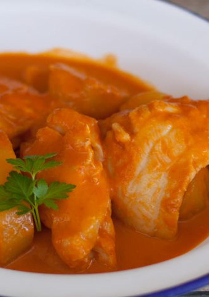 Una foto de Bacalao a la vizcaína