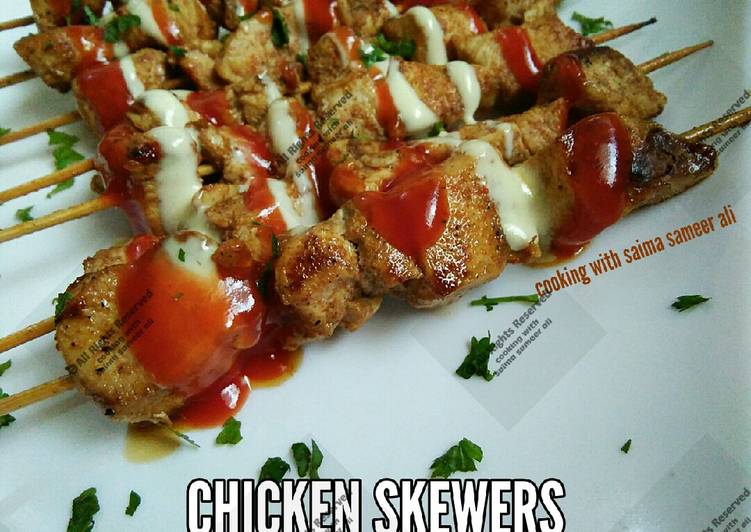 Recipe of Perfect Chicken skewers #ramadankitayari