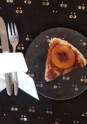 عکسی از دستور کیک برگردان شلیل (آپساید داون)