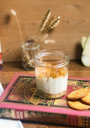 Une photo de Cheesecake healthy à la poire