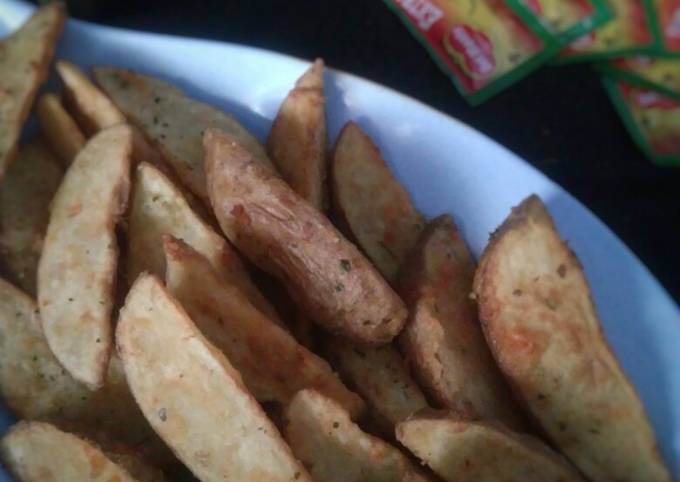 Bagaimana Menyiapkan Potato wedges ekonomis Anti Gagal