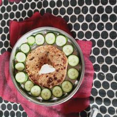 A picture of Green Onion Paratha.