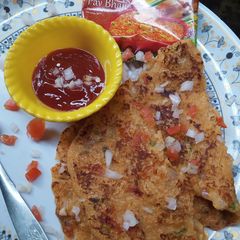 A picture of Powbhaji masala Oats Shout.