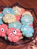 Galletas craqueladas monstruosas para Halloween