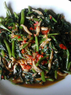 Foto resep Tumis Kangkung campur teri