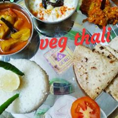 A picture of Simple veg thali.