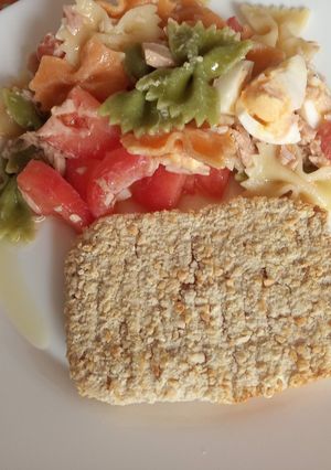 Foto principal de San Jacobo de fiambre y queso en Freidora de Aire con Aliño de pasta
