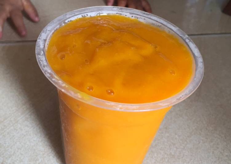 Cara menyajikan Smoothie mango🥭  Anti Gagal