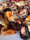 Roulés d’aubergine gratinés
